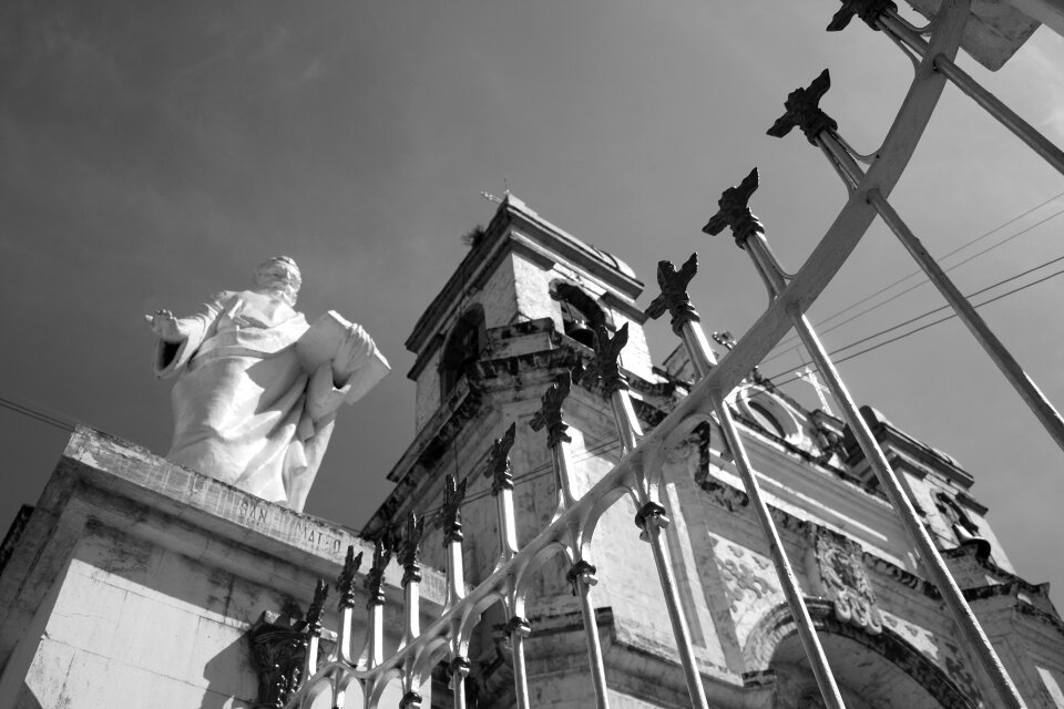 Religion landmark sculpture