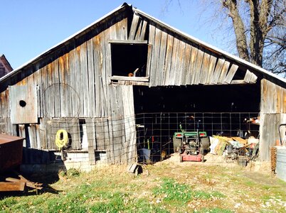 Rustic weathered building photo