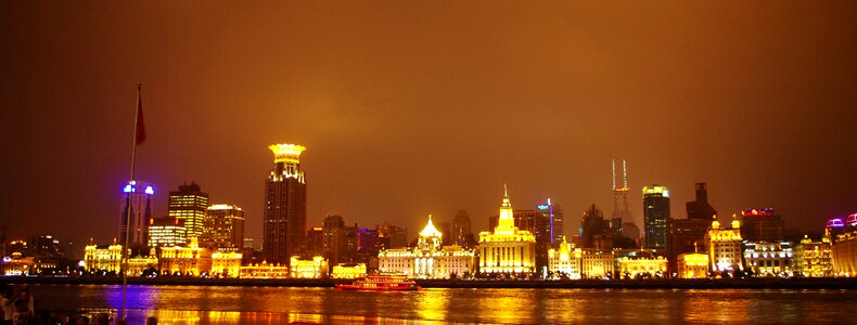 Downtown light the bund