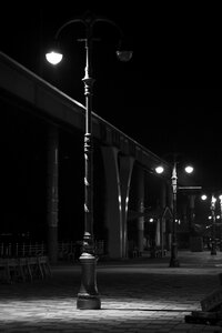 Black and white light lighting