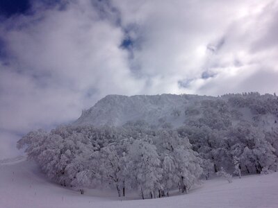 Snow mountain zao winter photo