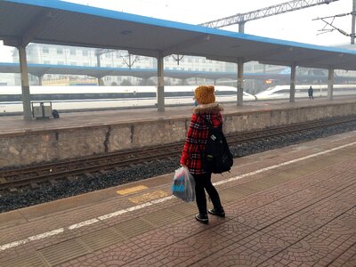 Train crash high speed rail platform photo