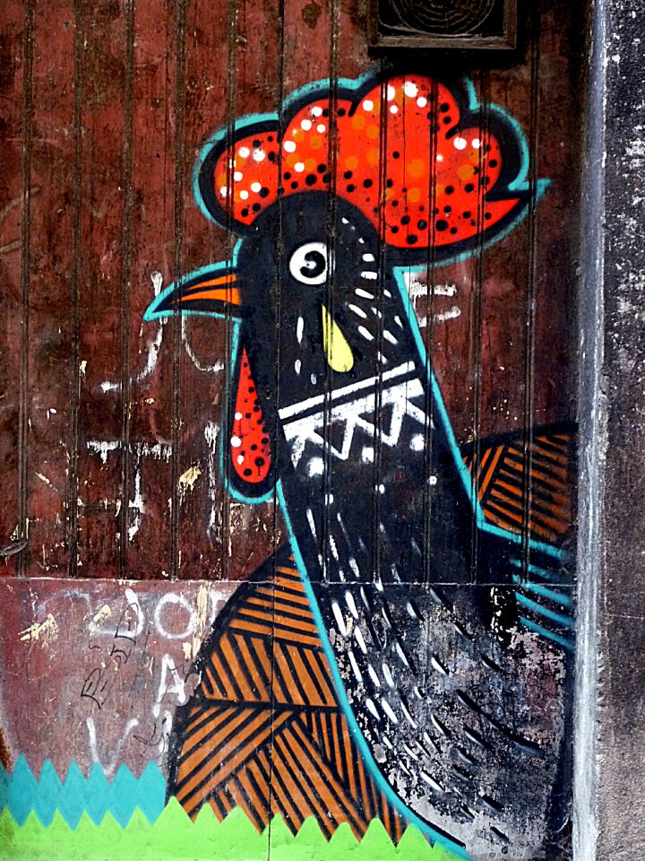 Black street art port