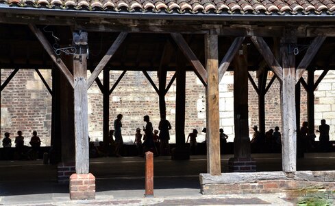 Shadow architecture hall