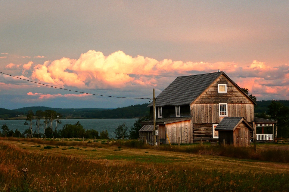 Sunset thunderstorm cariboo