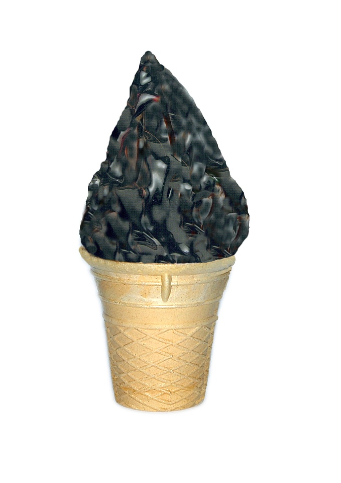 Chocolate kiss ice cream ice