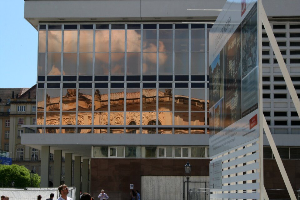 Glass facade building architecture