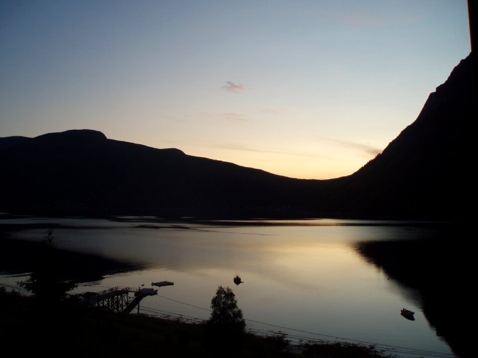 Landscape environment sunset