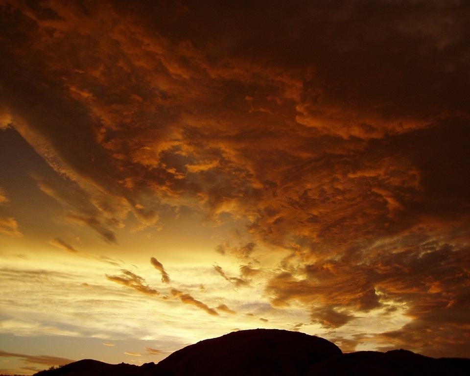 Sunset afterglow abendstimmung