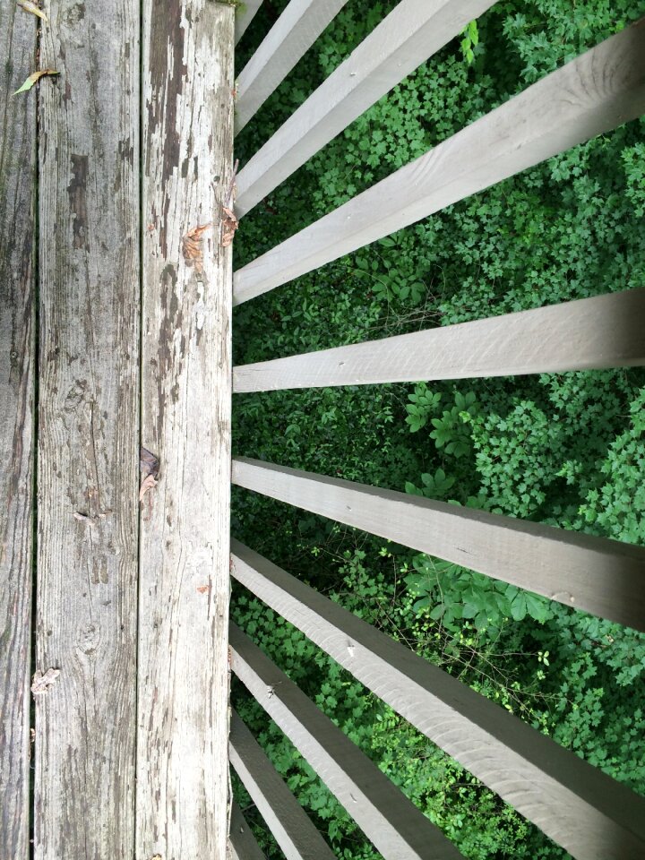Exterior wooden porch