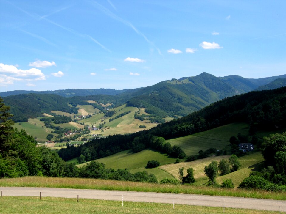 High ridge landscape idyll