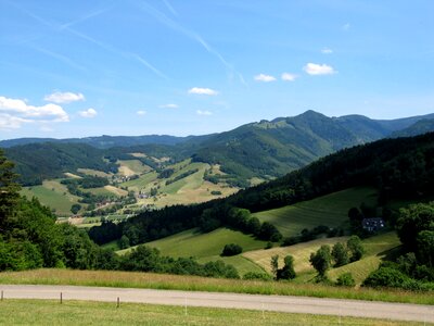 High ridge landscape idyll