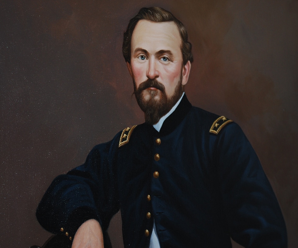 Canvas portrait soldier