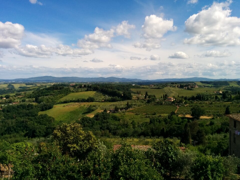 Chianti landscape cloud