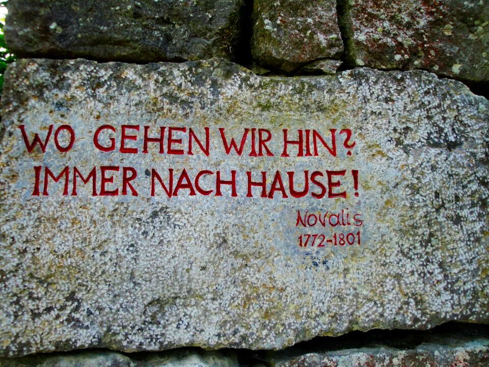 Wisdom stone saying