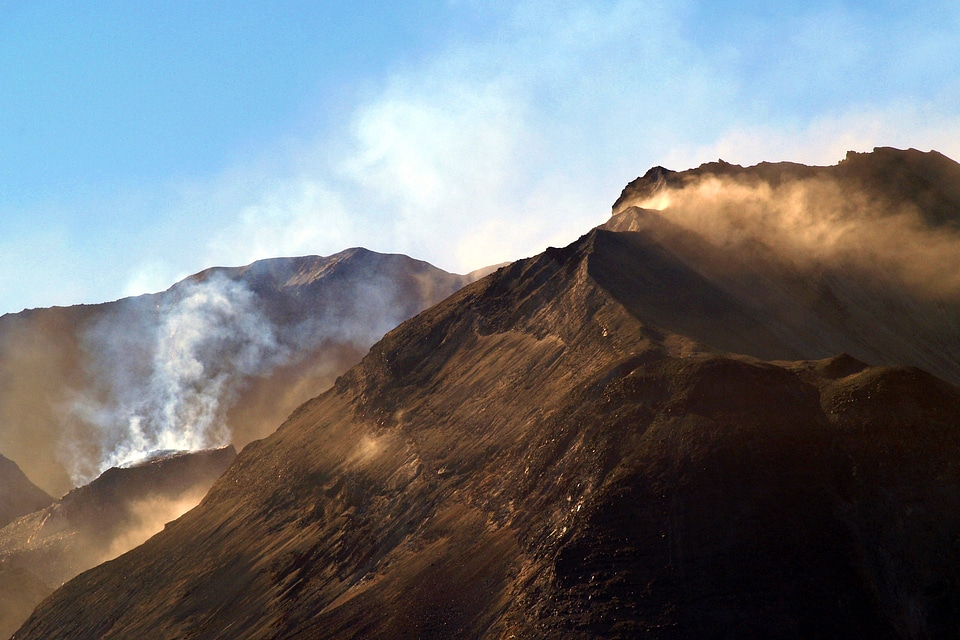 Mountains volcano magma