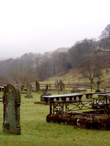 Old cemetery grave atmosphere