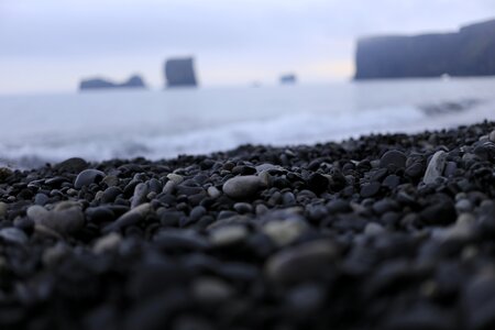 The stones beach iceland photo