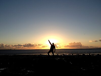 Sky sun celebrating