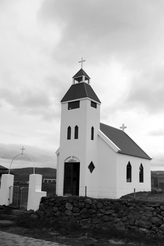 Protestant church village iceland