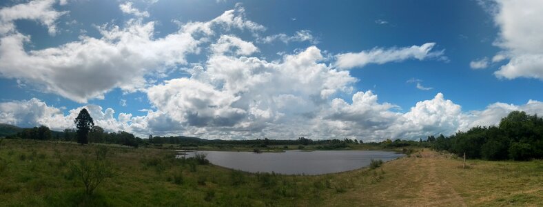 Landscape summer clouds