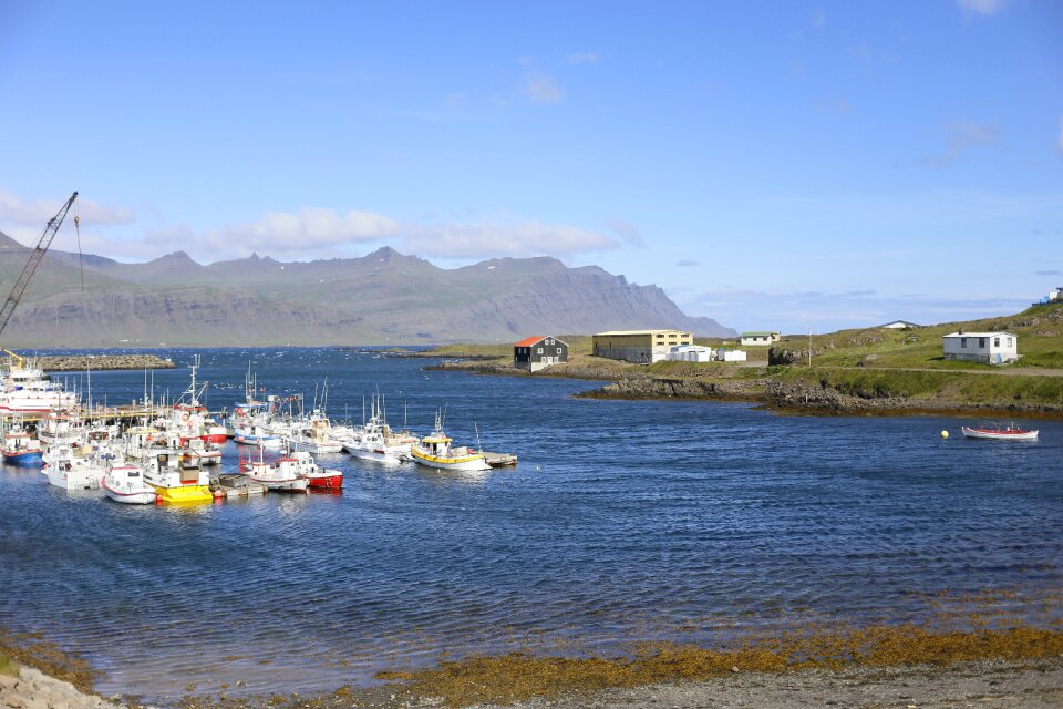 A fishing village ocean iceland