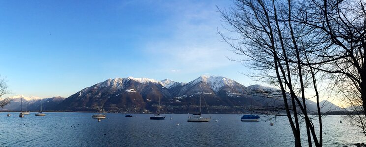 Mountains landscape water