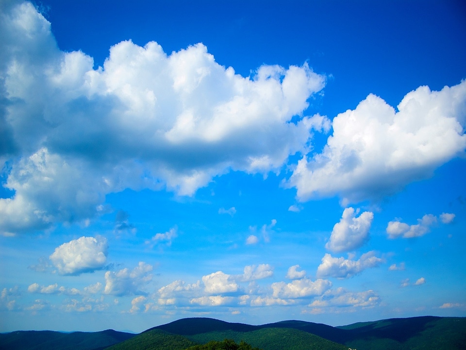 Blue white blue ridge