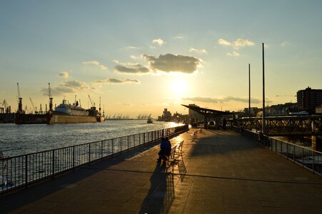 Elbe ship northern germany photo