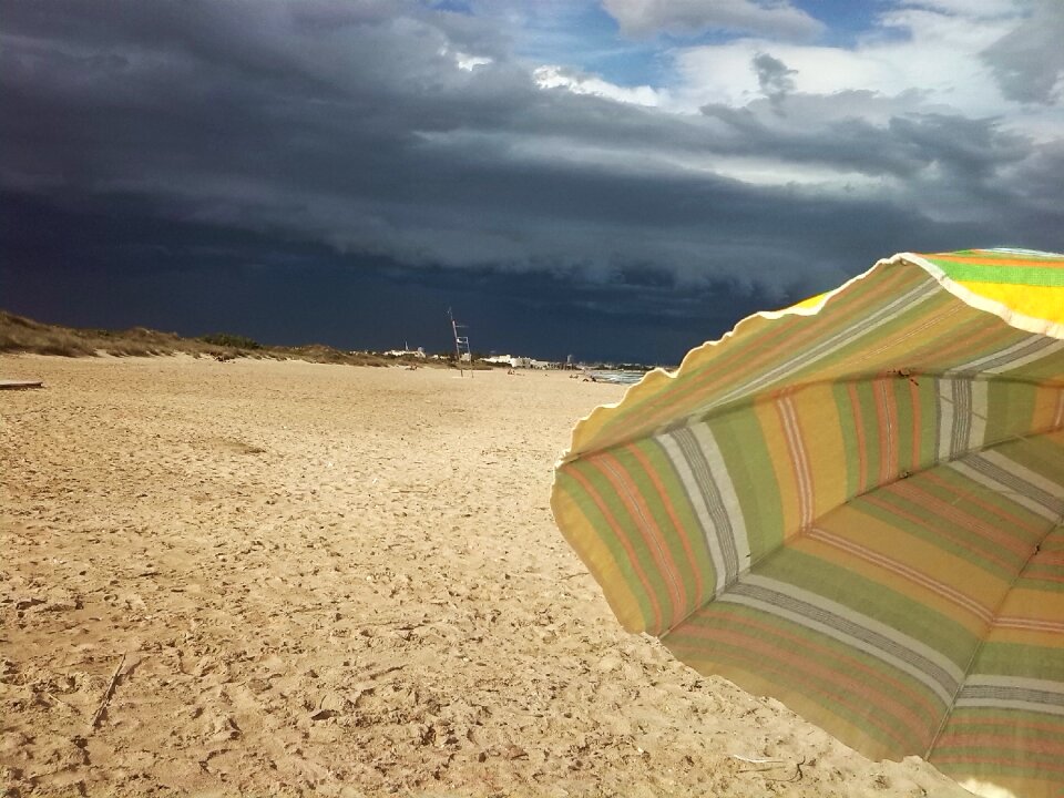 Sea sky sand