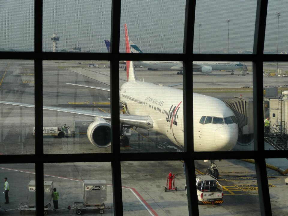 Airplane airport boarding gate