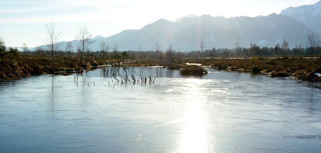 Mountains chiemgau sunlight
