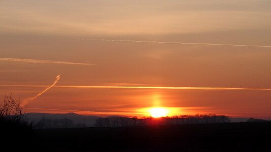 Landscape west the sun