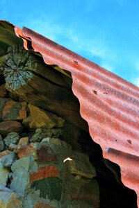 Stones falling walls photo