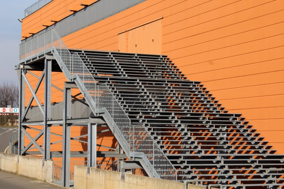 Stairs mall emergency exit