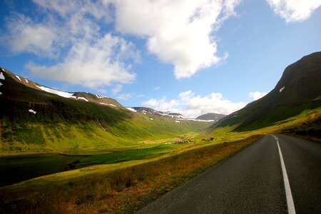 Drive the nature of the iceland photo