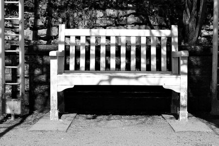 Wood break seating furniture photo