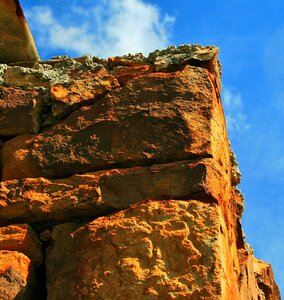 Stones wall corner photo