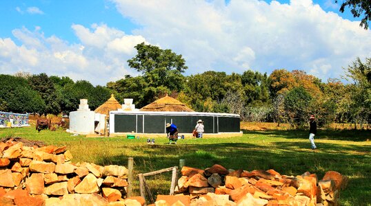 Preparing venda patterns foreground photo