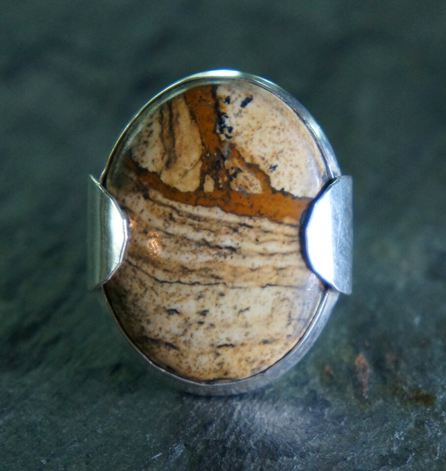 Jasper silver metal