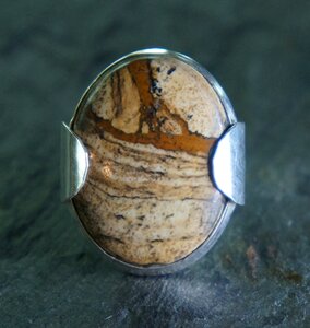 Jasper silver metal