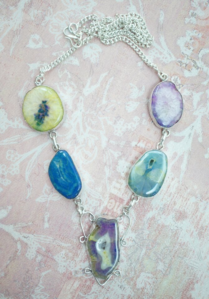 Solar quartz quartz necklace