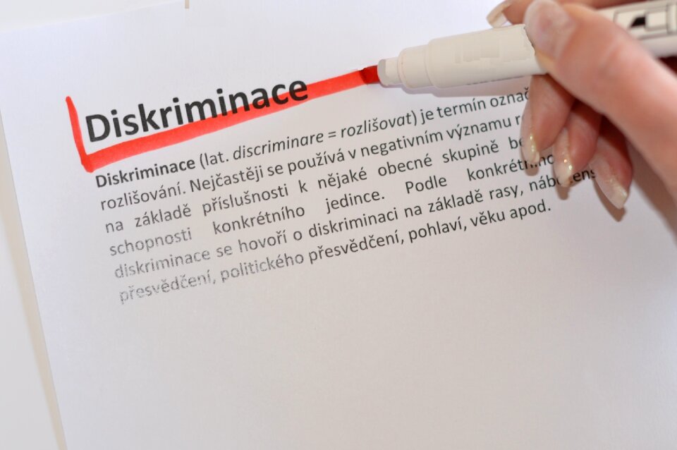 Discrimination concept the right to