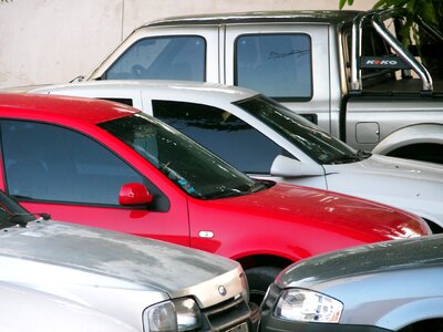 Rent a car automobiles parking lot