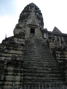 Cambodia wu at angkor wat ladder
