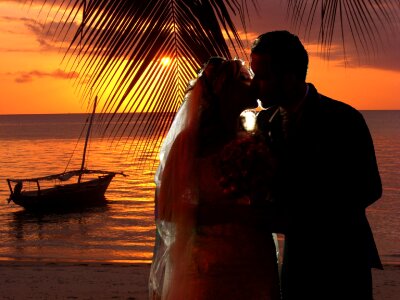 Sunset sea emotion