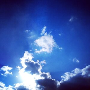 Cloud blue sunshine photo