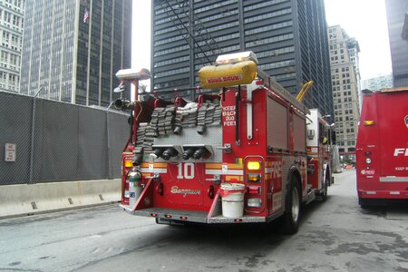 Firefighters fire truck new york