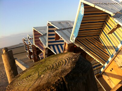 North sea beach beach chair photo