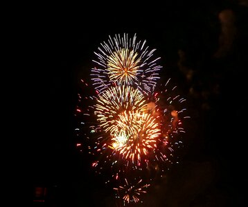 New year's day night pyrotechnics photo